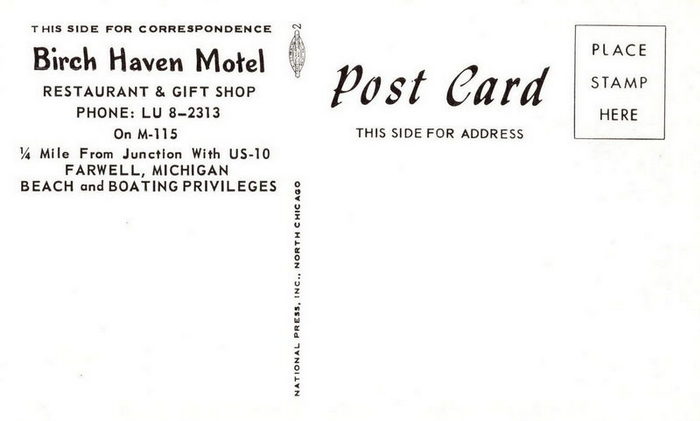 Birch Haven Motel - Vintage Postcard (newer photo)